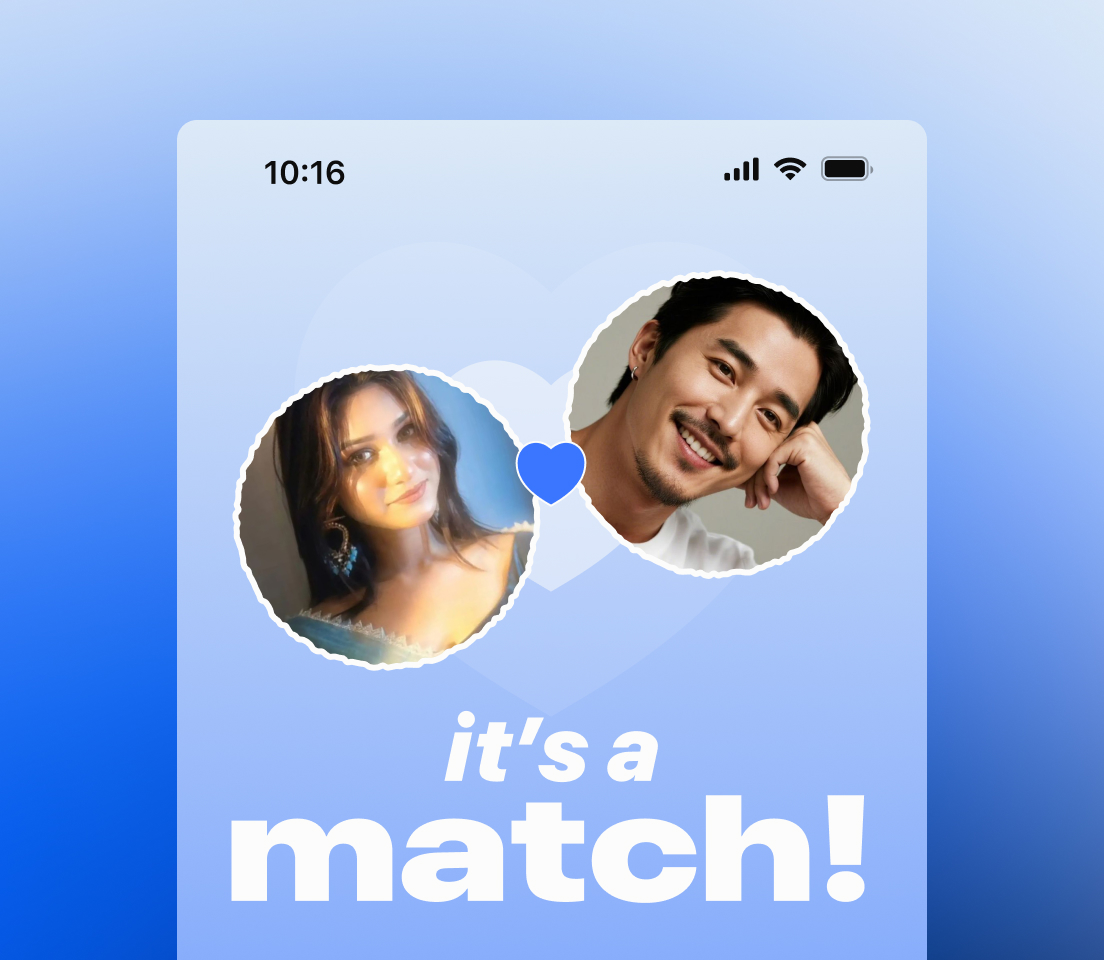 Kissmet match screen